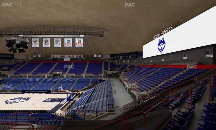 Gampel Pavilion - Section 3 Seat View