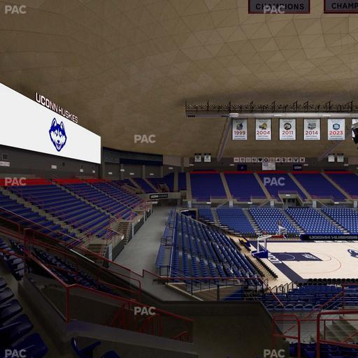 Gampel Pavilion - Section 4 Seat View