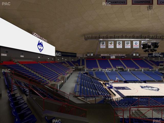 Gampel Pavilion - Section 4 Seat View