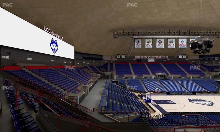 Gampel Pavilion - Section 4 Seat View