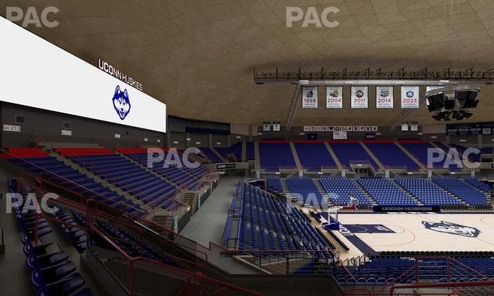 Gampel Pavilion - Section 4 Seat View
