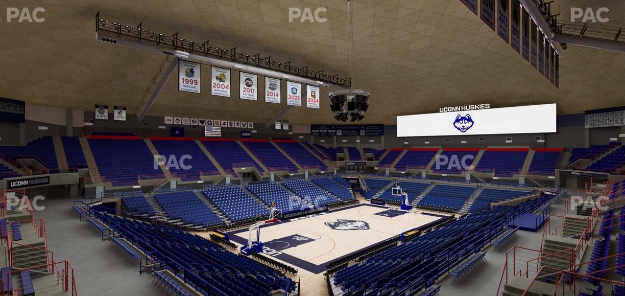 Gampel Pavilion - Section 5 Seat View