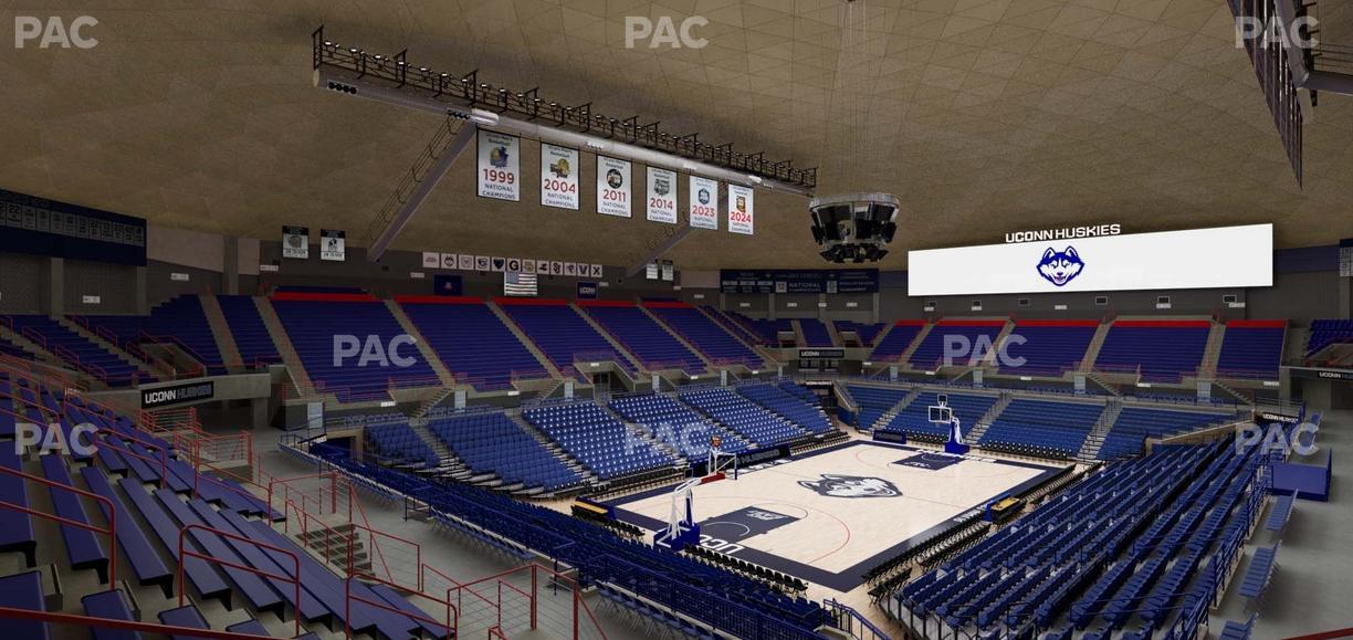Gampel Pavilion - Section 6 Seat View