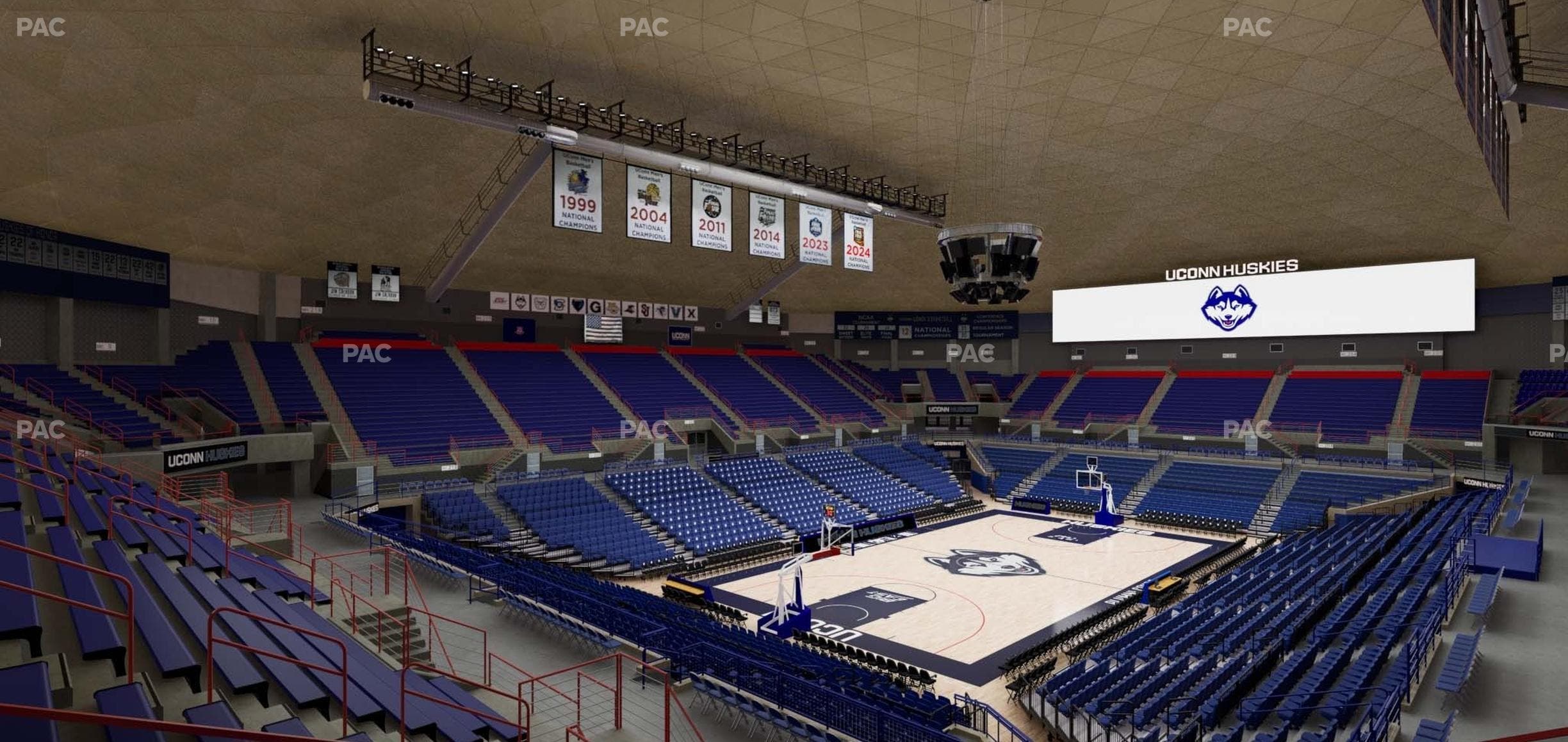 Gampel Pavilion - Section 6 Seat View