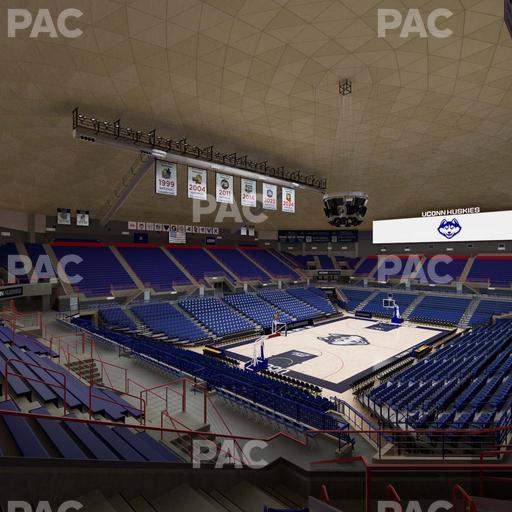 Gampel Pavilion - Section 6 Seat View