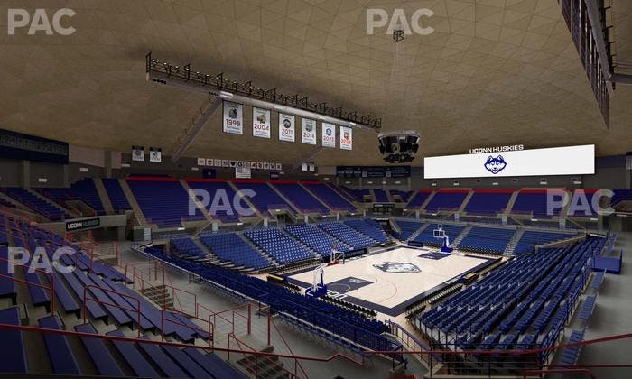 Gampel Pavilion - Section 6 Seat View