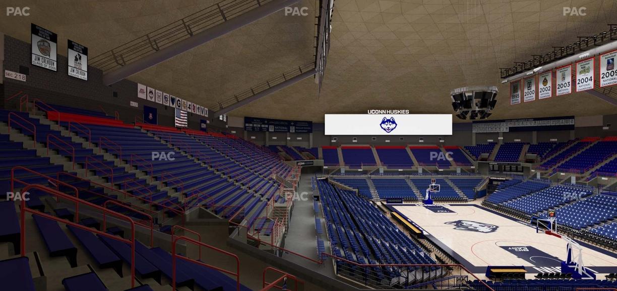 Gampel Pavilion - Section 7 Seat View