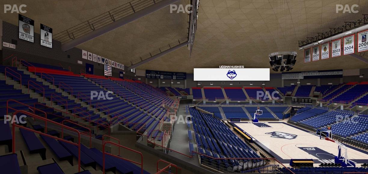 Gampel Pavilion - Section 7 Seat View