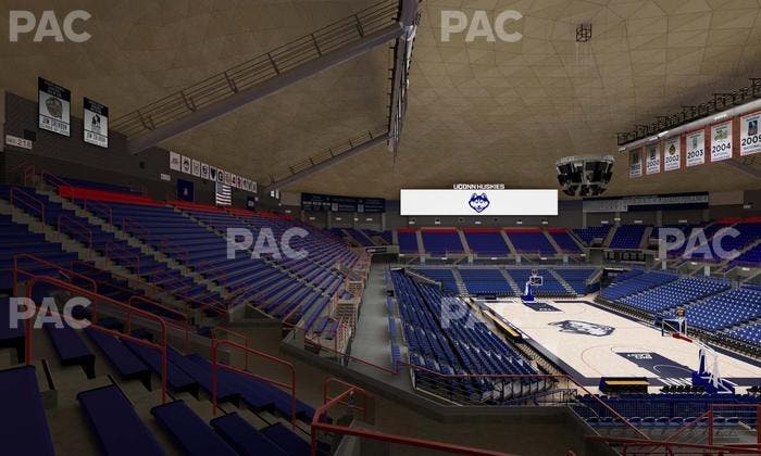 Gampel Pavilion - Section 7 Seat View
