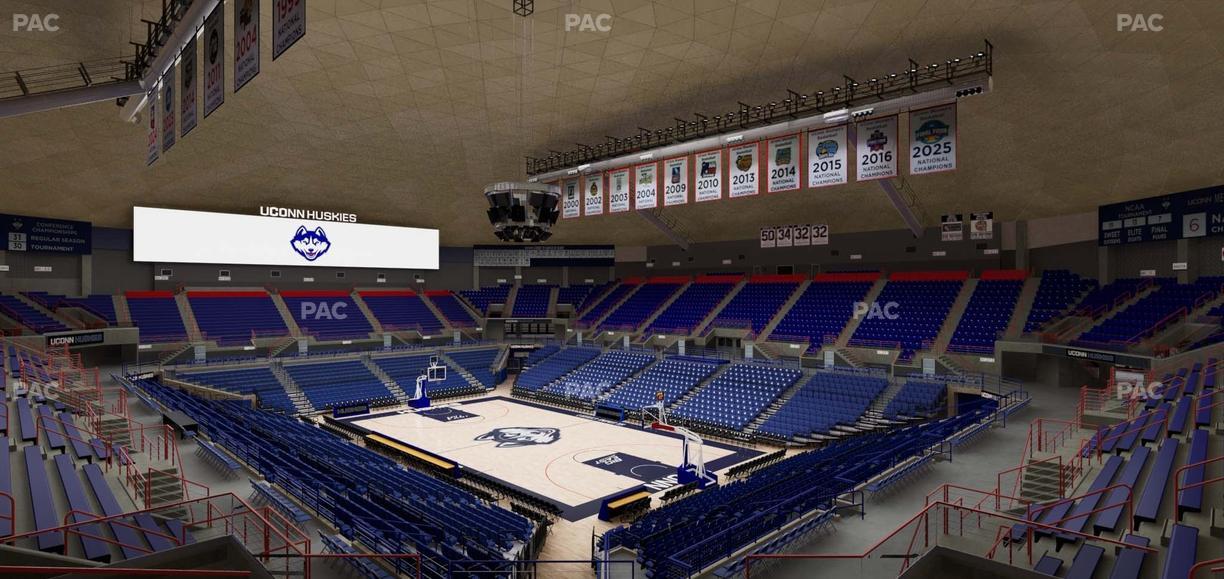 Gampel Pavilion - Section 8 Seat View