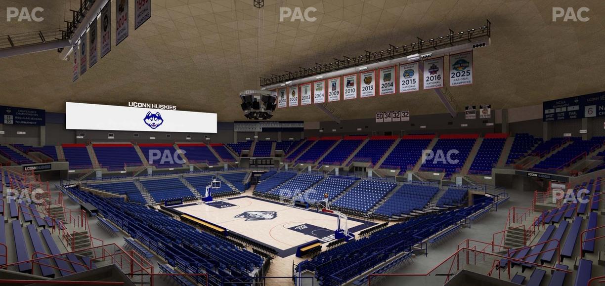 Gampel Pavilion - Section 8 Seat View