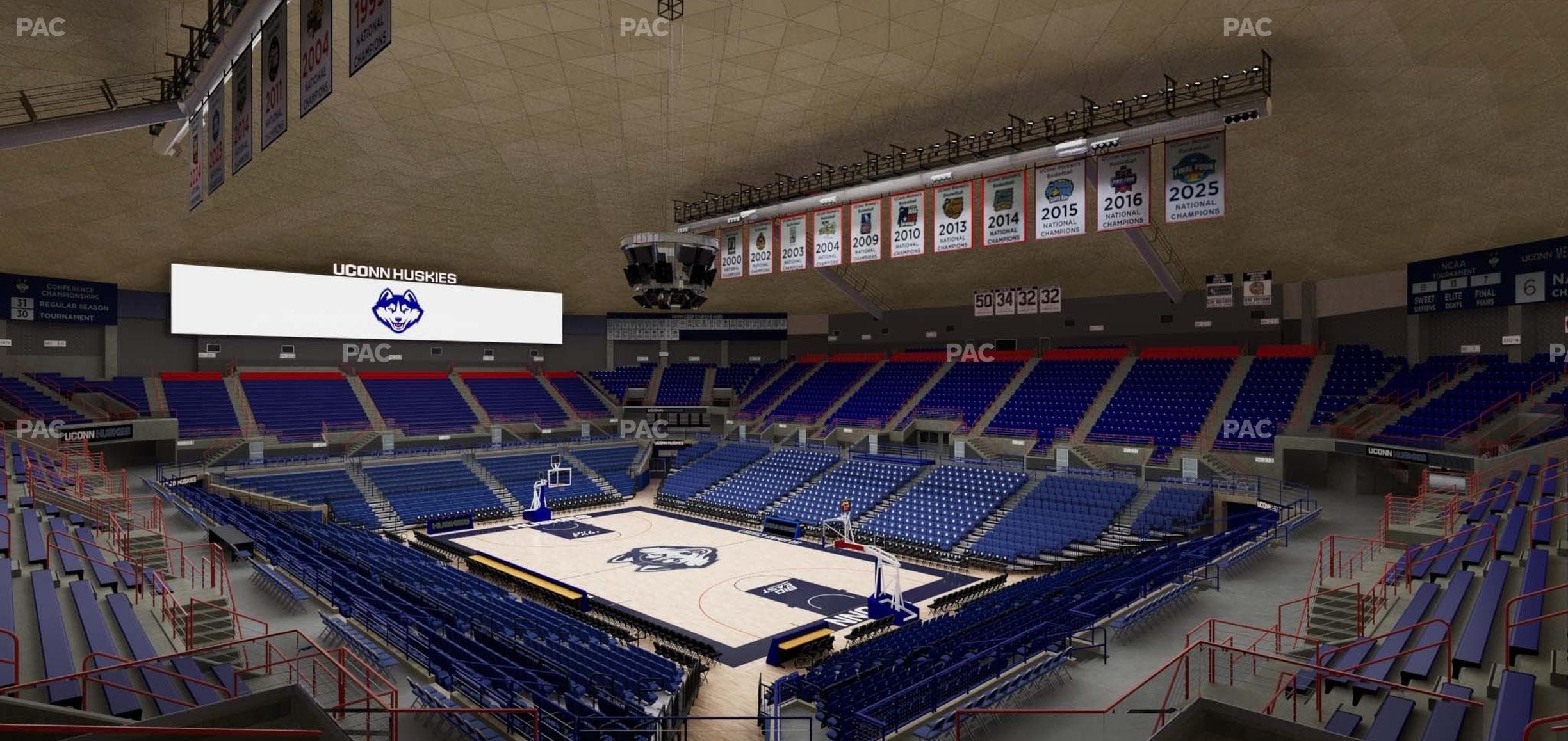 Gampel Pavilion - Section 8 Seat View