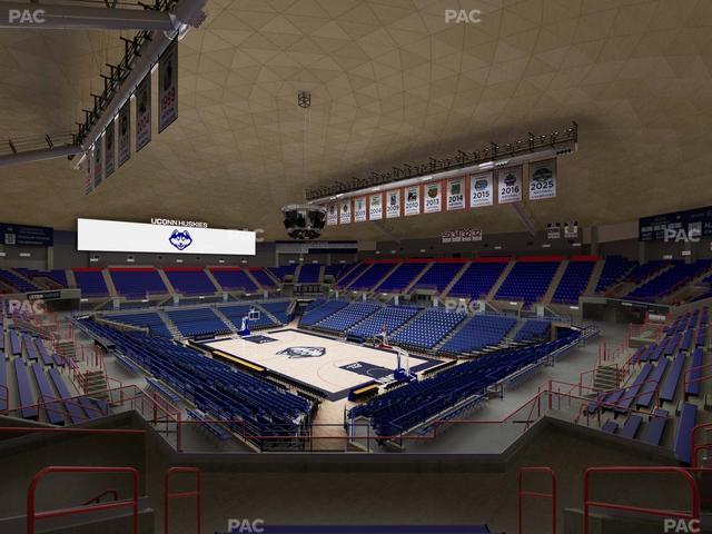 Gampel Pavilion - Section 8 Seat View