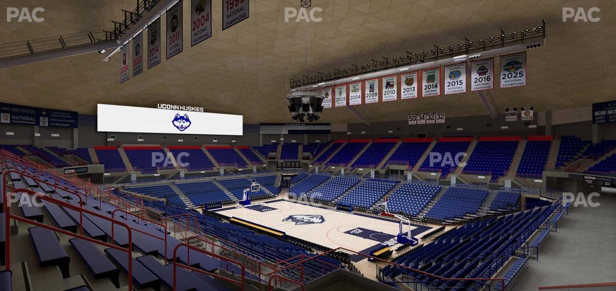 Gampel Pavilion - Section 9 Seat View