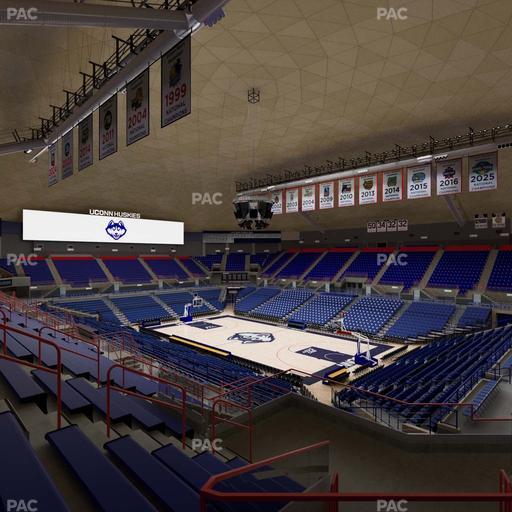 Gampel Pavilion - Section 9 Seat View