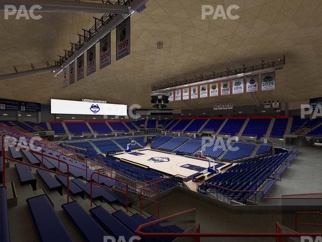 Gampel Pavilion - Section 9 Seat View
