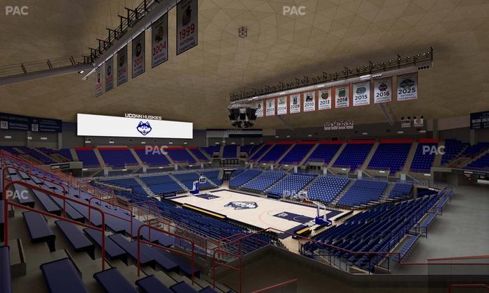 Gampel Pavilion - Section 9 Seat View