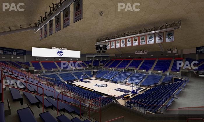 Gampel Pavilion - Section 9 Seat View
