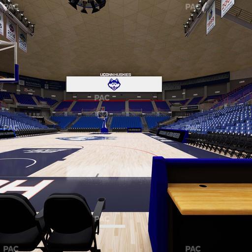 Gampel Pavilion - Section Courtside 102 Seat View