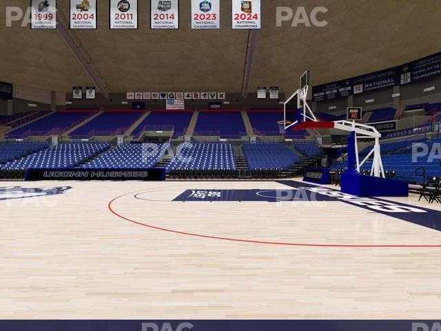 Gampel Pavilion - Section Courtside 108 Seat View