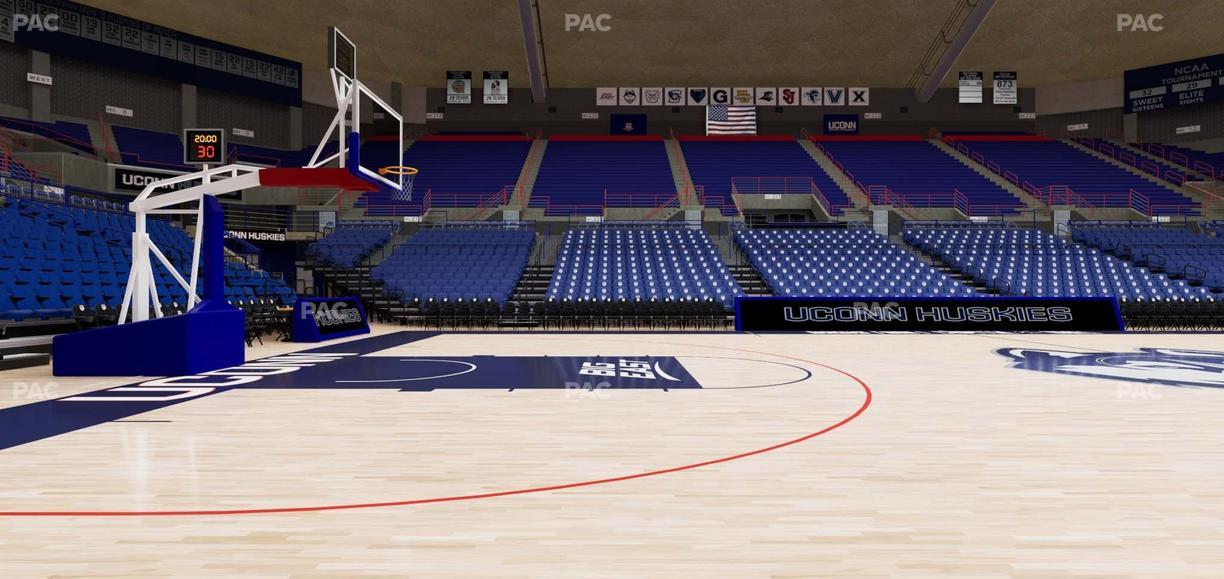 Gampel Pavilion - Section Courtside 110 Seat View