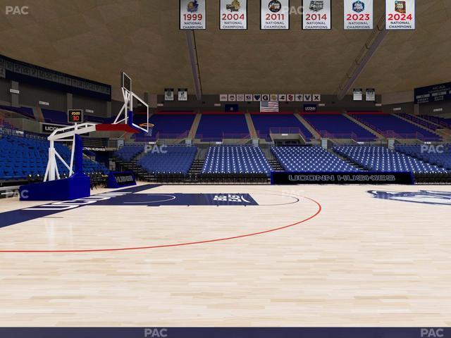 Gampel Pavilion - Section Courtside 110 Seat View