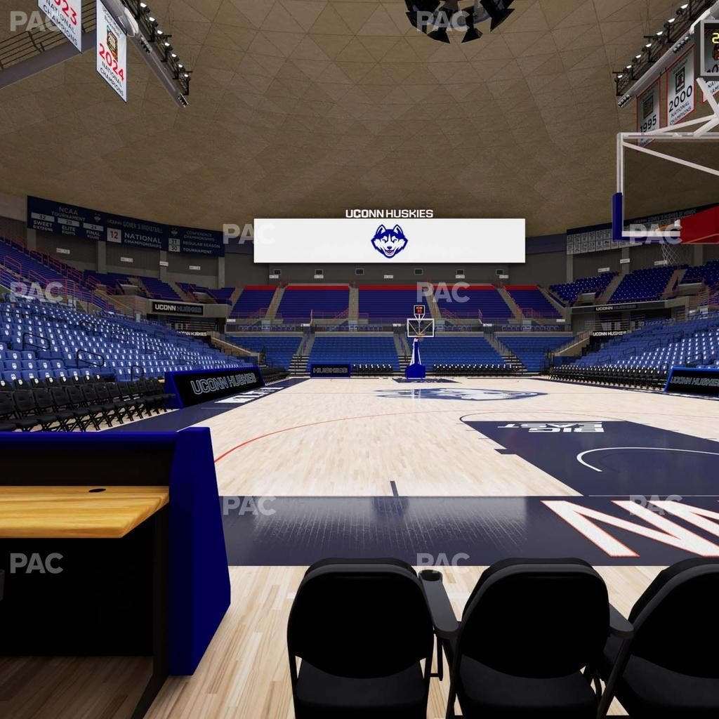 Gampel Pavilion - Section Courtside 116 Seat View
