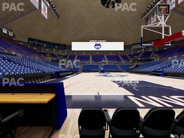 Gampel Pavilion - Section Courtside 116 Seat View
