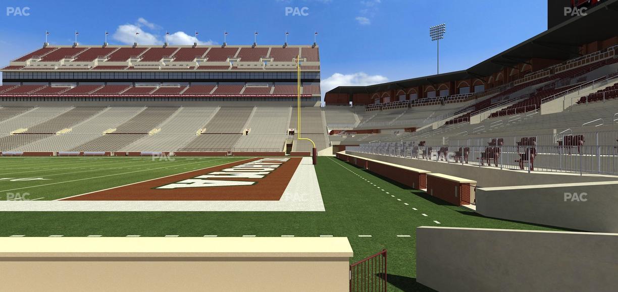 Gaylord Family Oklahoma Memorial Stadium - Section 1 Seat View