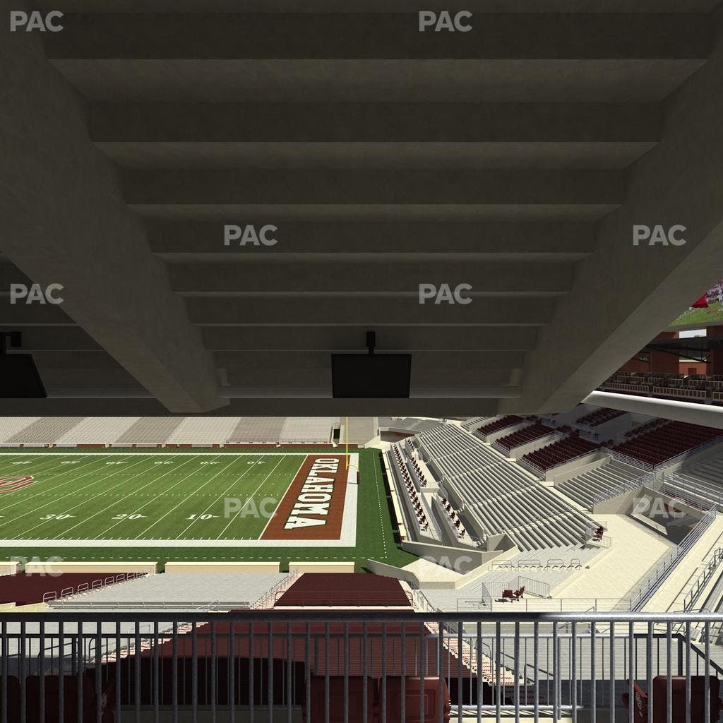 Gaylord Family Oklahoma Memorial Stadium - Section 1 Seat View