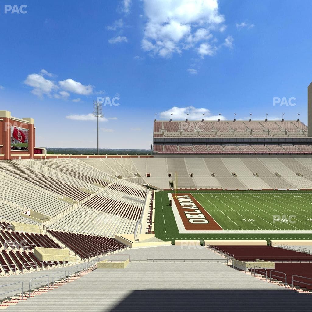 Gaylord Family Oklahoma Memorial Stadium - Section 10 Seat View