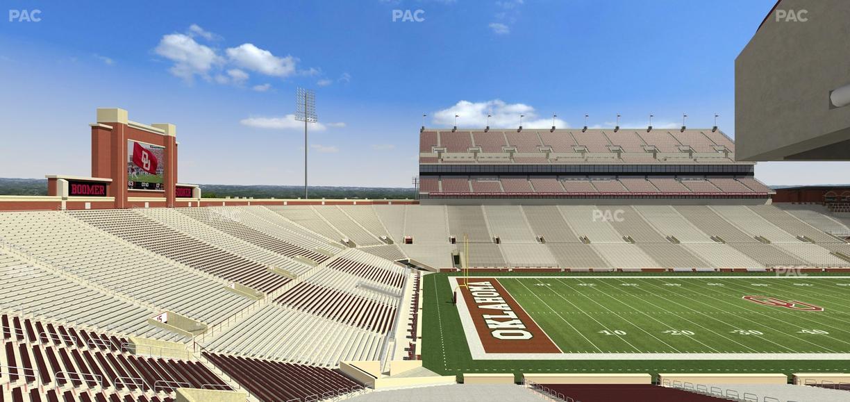 Gaylord Family Oklahoma Memorial Stadium - Section 10 Seat View