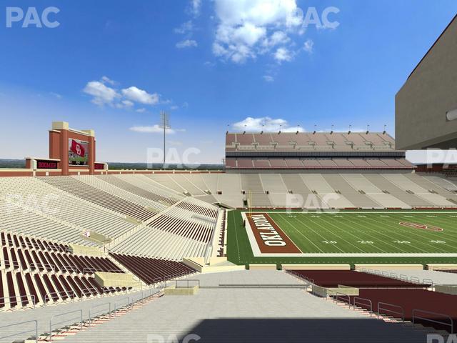 Gaylord Family Oklahoma Memorial Stadium - Section 10 Seat View