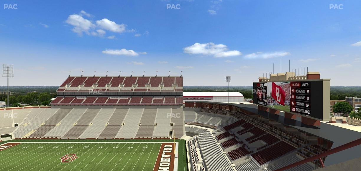 Gaylord Family Oklahoma Memorial Stadium - Section 101 Seat View