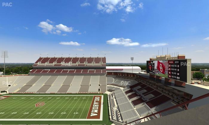 Gaylord Family Oklahoma Memorial Stadium - Section 101 Seat View