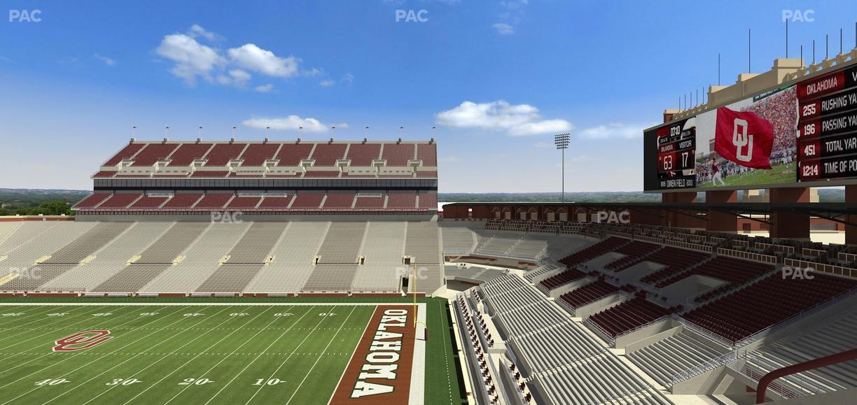 Gaylord Family Oklahoma Memorial Stadium - Section 101 Seat View