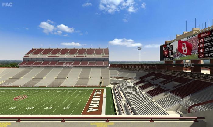 Gaylord Family Oklahoma Memorial Stadium - Section 101 Seat View