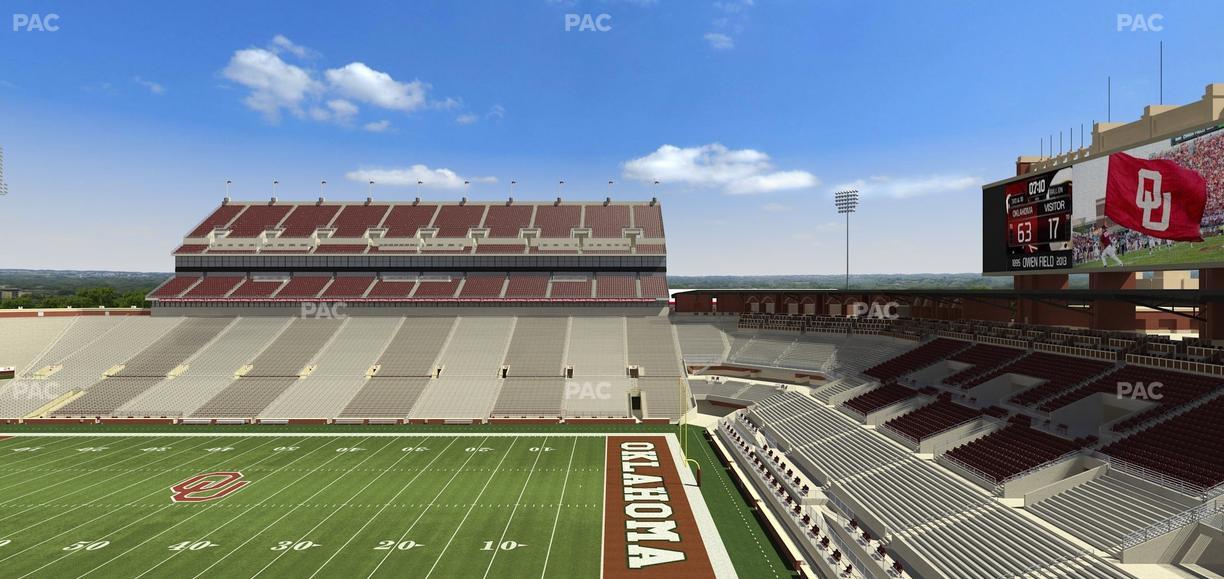 Gaylord Family Oklahoma Memorial Stadium - Section 102 Seat View