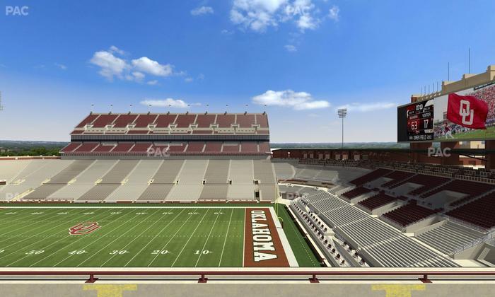 Gaylord Family Oklahoma Memorial Stadium - Section 102 Seat View
