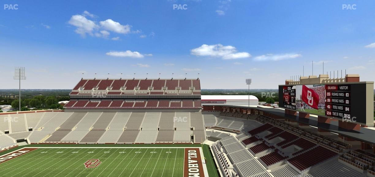 Gaylord Family Oklahoma Memorial Stadium - Section 102 Seat View