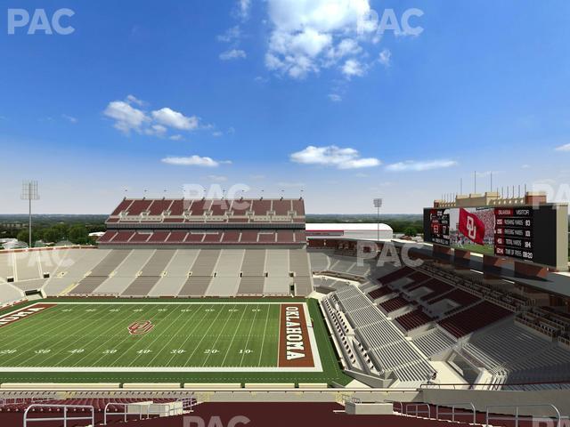Gaylord Family Oklahoma Memorial Stadium - Section 102 Seat View