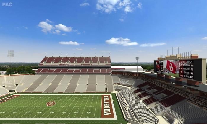Gaylord Family Oklahoma Memorial Stadium - Section 102 Seat View