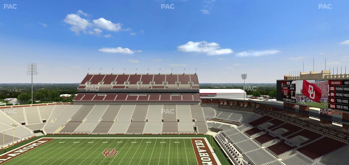 Gaylord Family Oklahoma Memorial Stadium - Section 103 Seat View