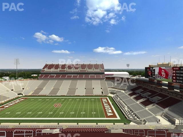 Gaylord Family Oklahoma Memorial Stadium - Section 103 Seat View