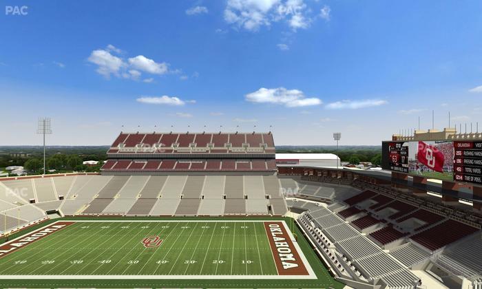 Gaylord Family Oklahoma Memorial Stadium - Section 103 Seat View