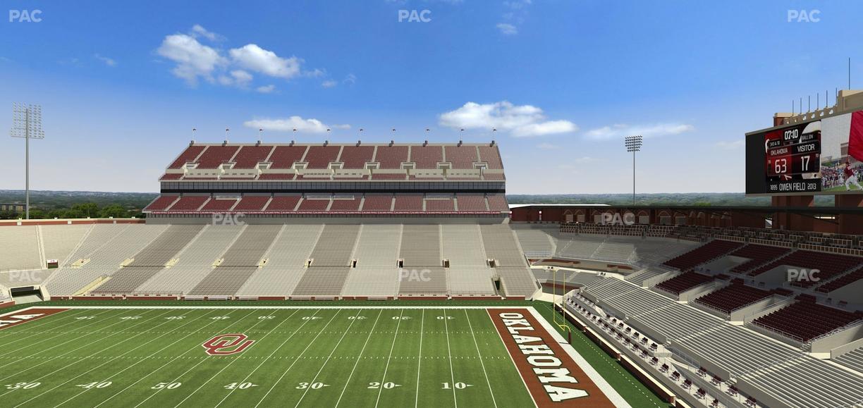 Gaylord Family Oklahoma Memorial Stadium - Section 103 Seat View