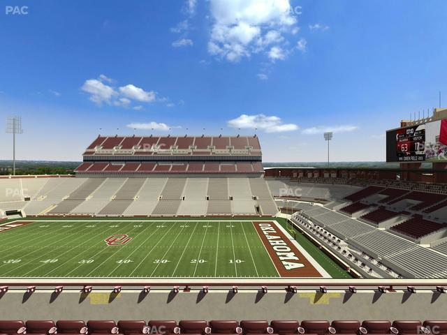 Gaylord Family Oklahoma Memorial Stadium - Section 103 Seat View