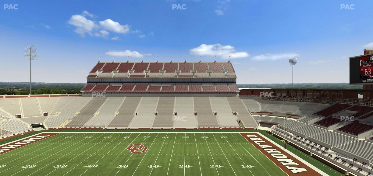 Gaylord Family Oklahoma Memorial Stadium - Section 104 Seat View