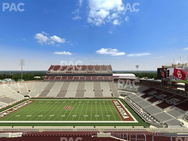 Gaylord Family Oklahoma Memorial Stadium - Section 104 Seat View
