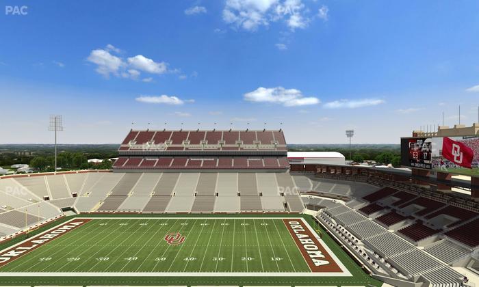 Gaylord Family Oklahoma Memorial Stadium - Section 104 Seat View